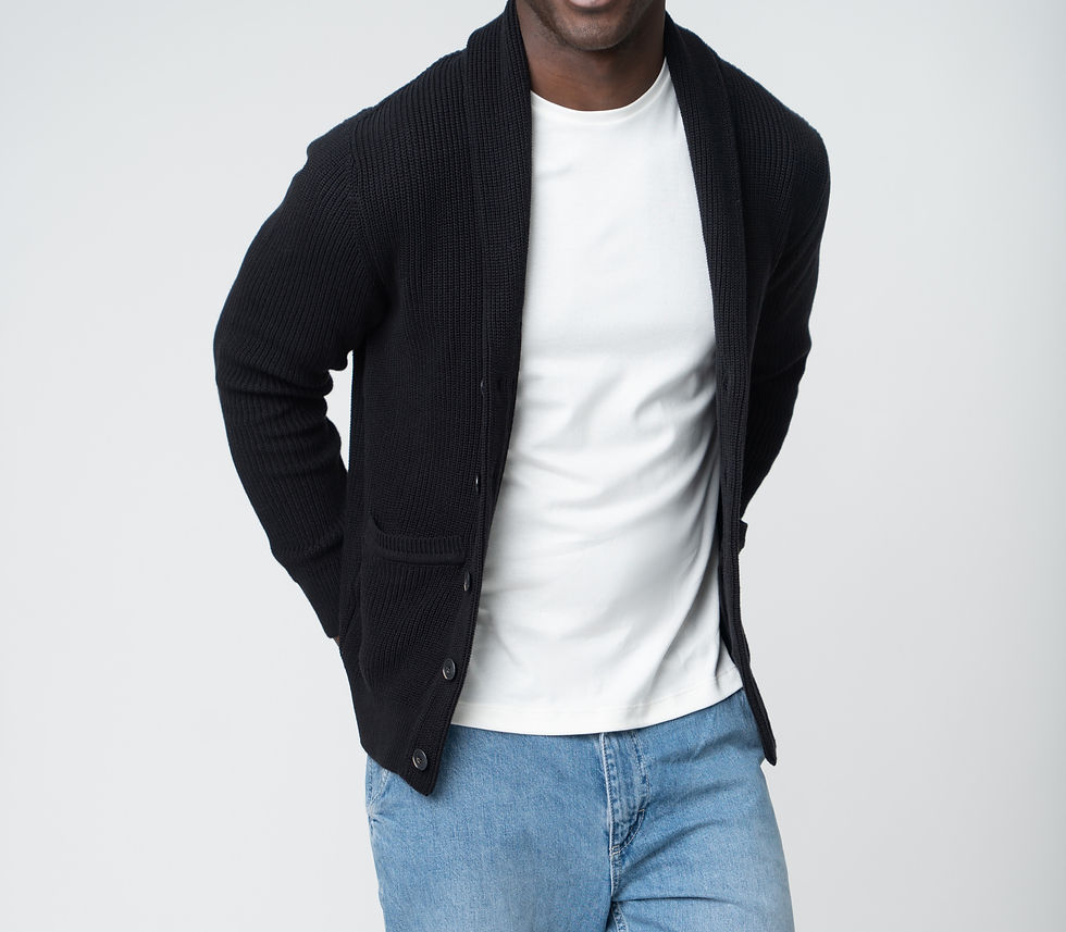 Miniatura: Cardigan Preto