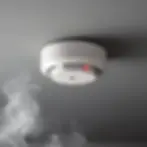 Electrician installed an interconnected smoke detectors in an Atlanta home