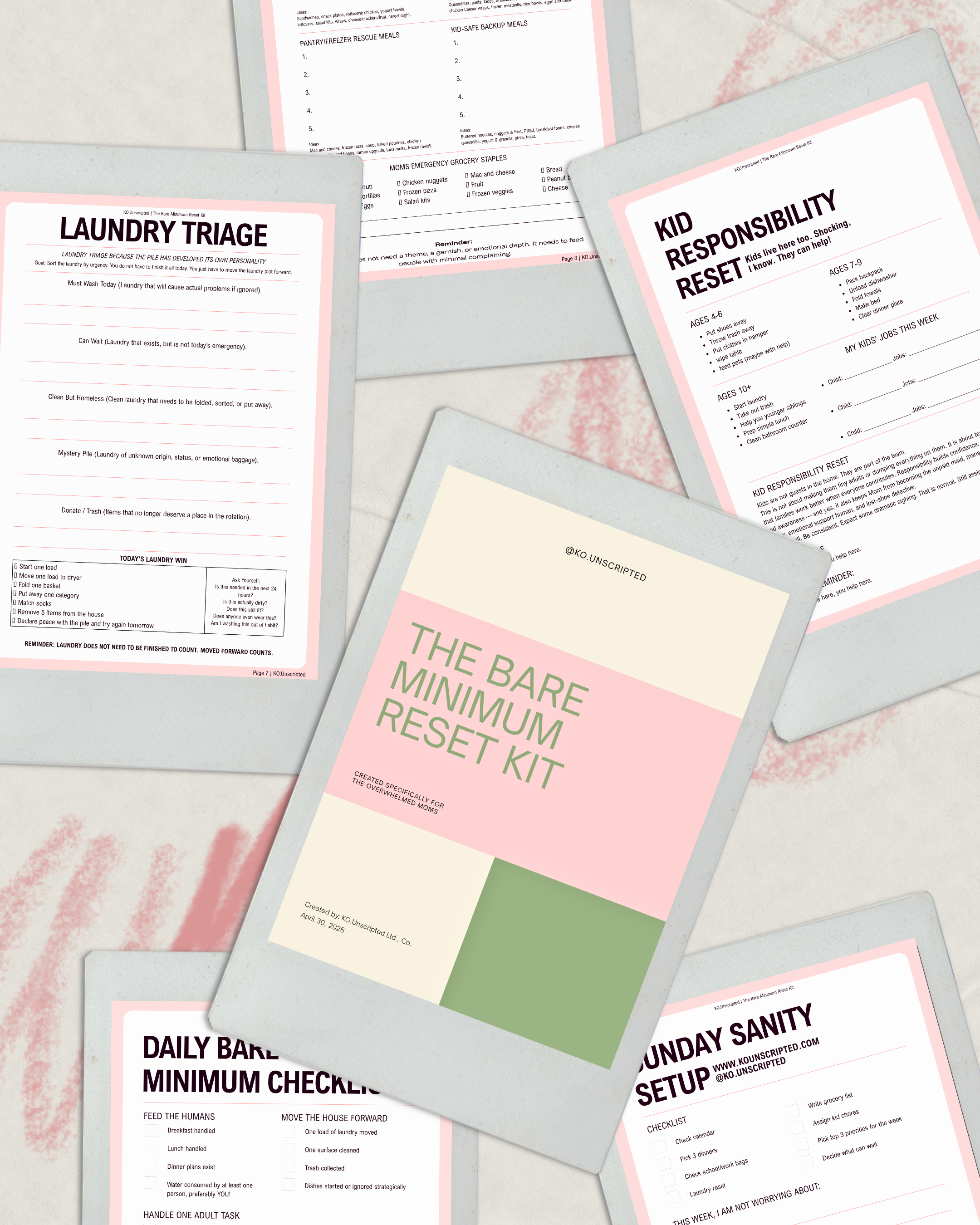 The Bare Minimum Reset Kit for the Overwhelmed Mom