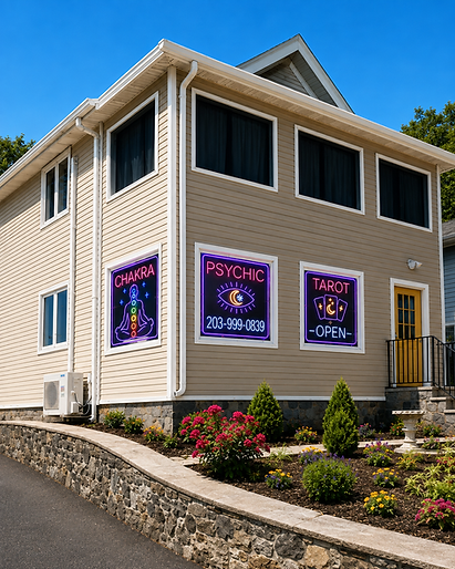 Exterior of Connecticut Ave Psychic at 164 Connecticut Ave in Norwalk, Connecticut.