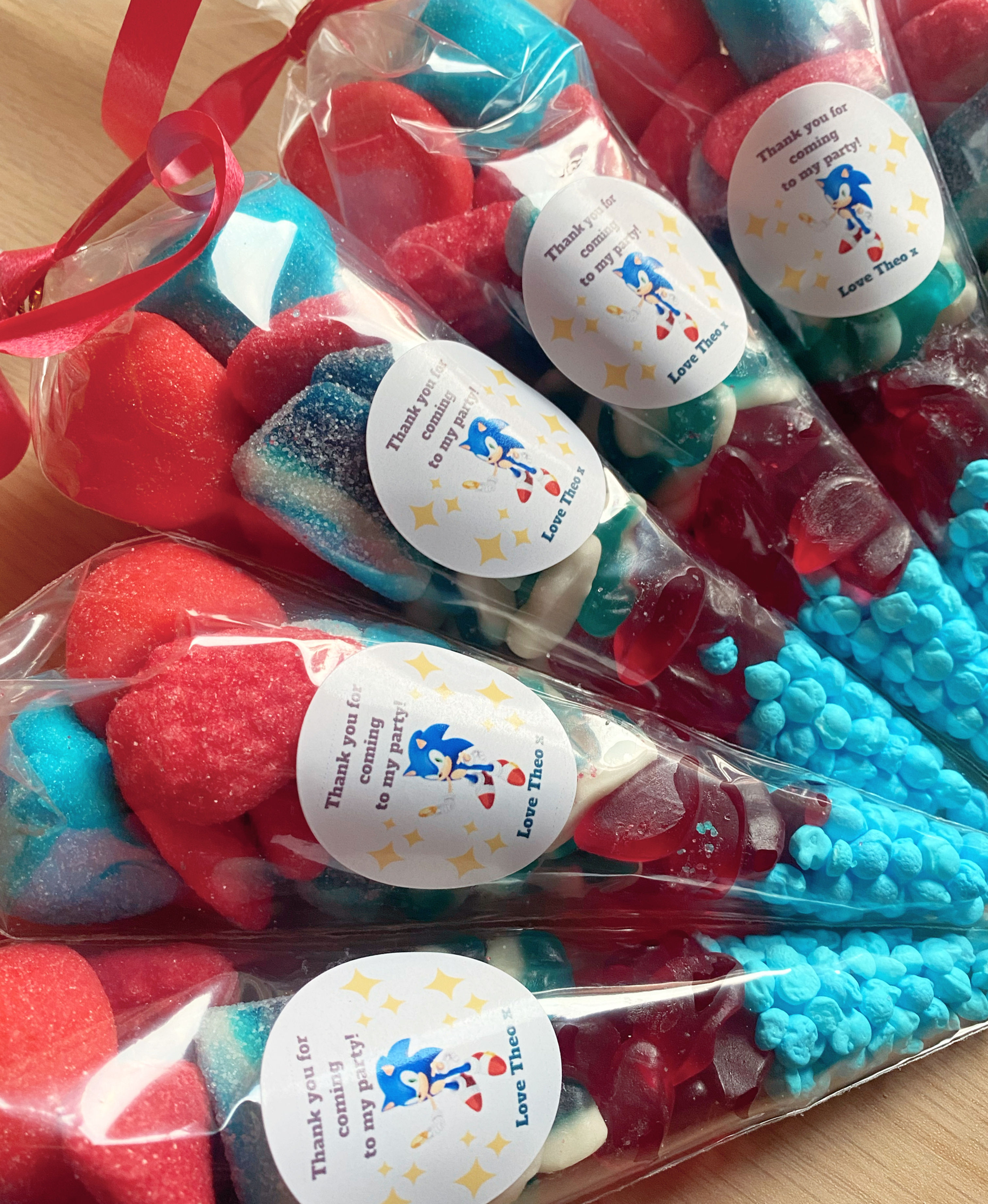 Sonic Themed Sweet Cones