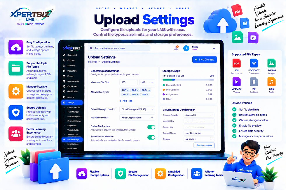 Upload Settings