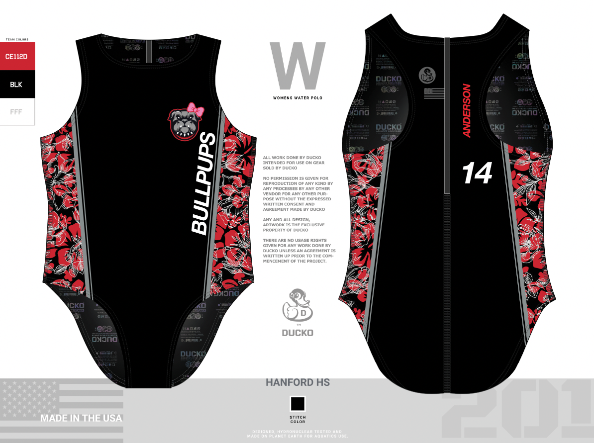 Hanford HS Girls Water Polo Suit