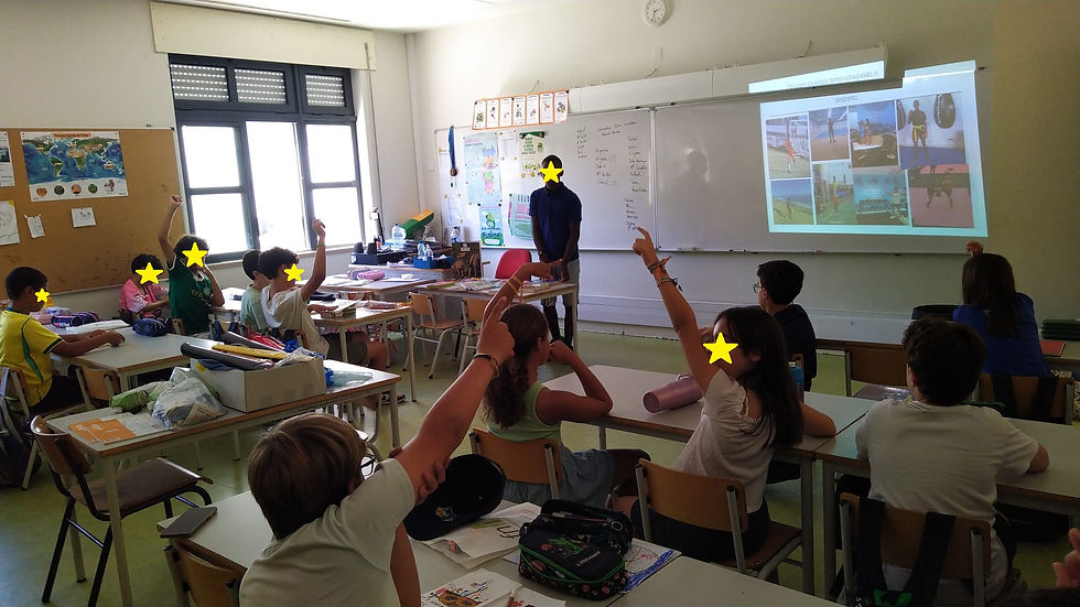 Francisco Borges esteve na nossa escola para falar de livros… e muito mais