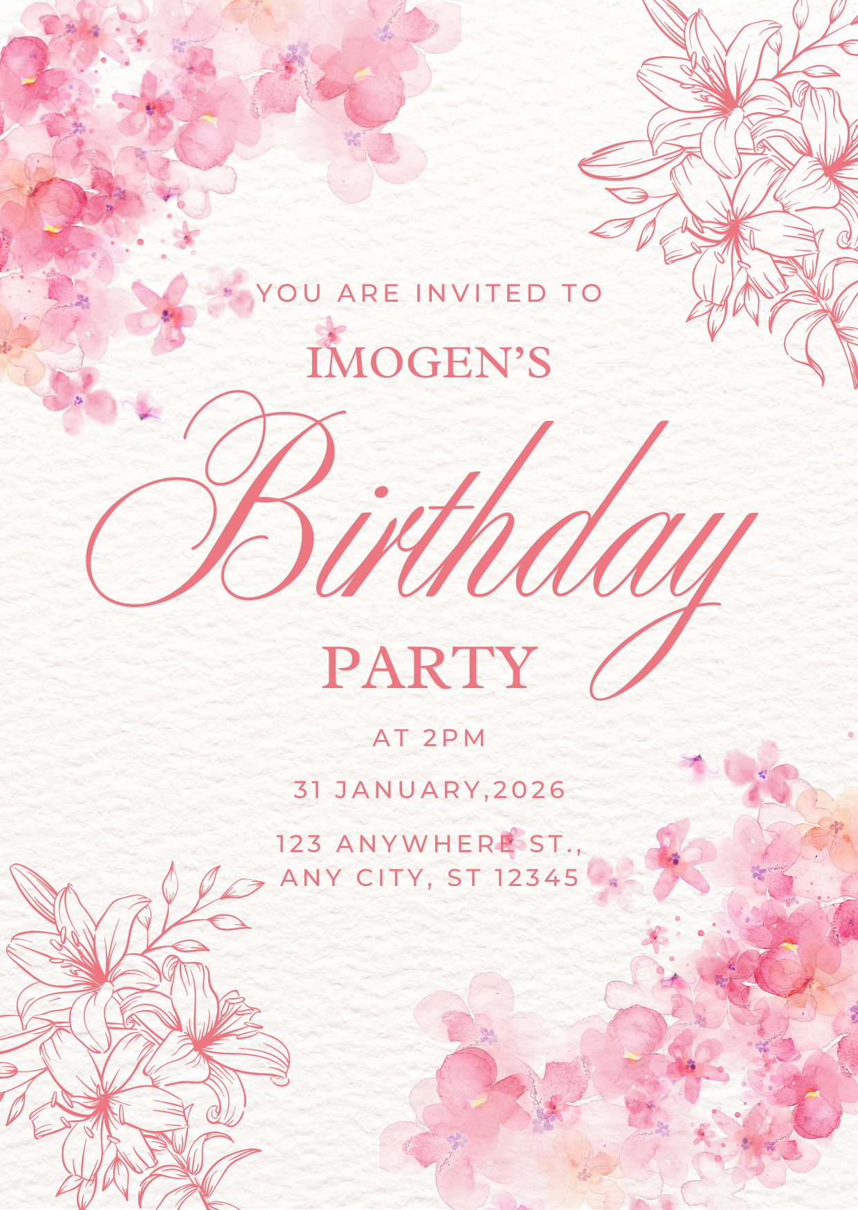 Birthday Invitation - Digital