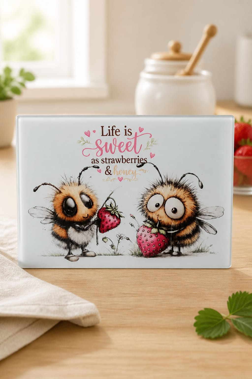 A4 Glass Board - Bee