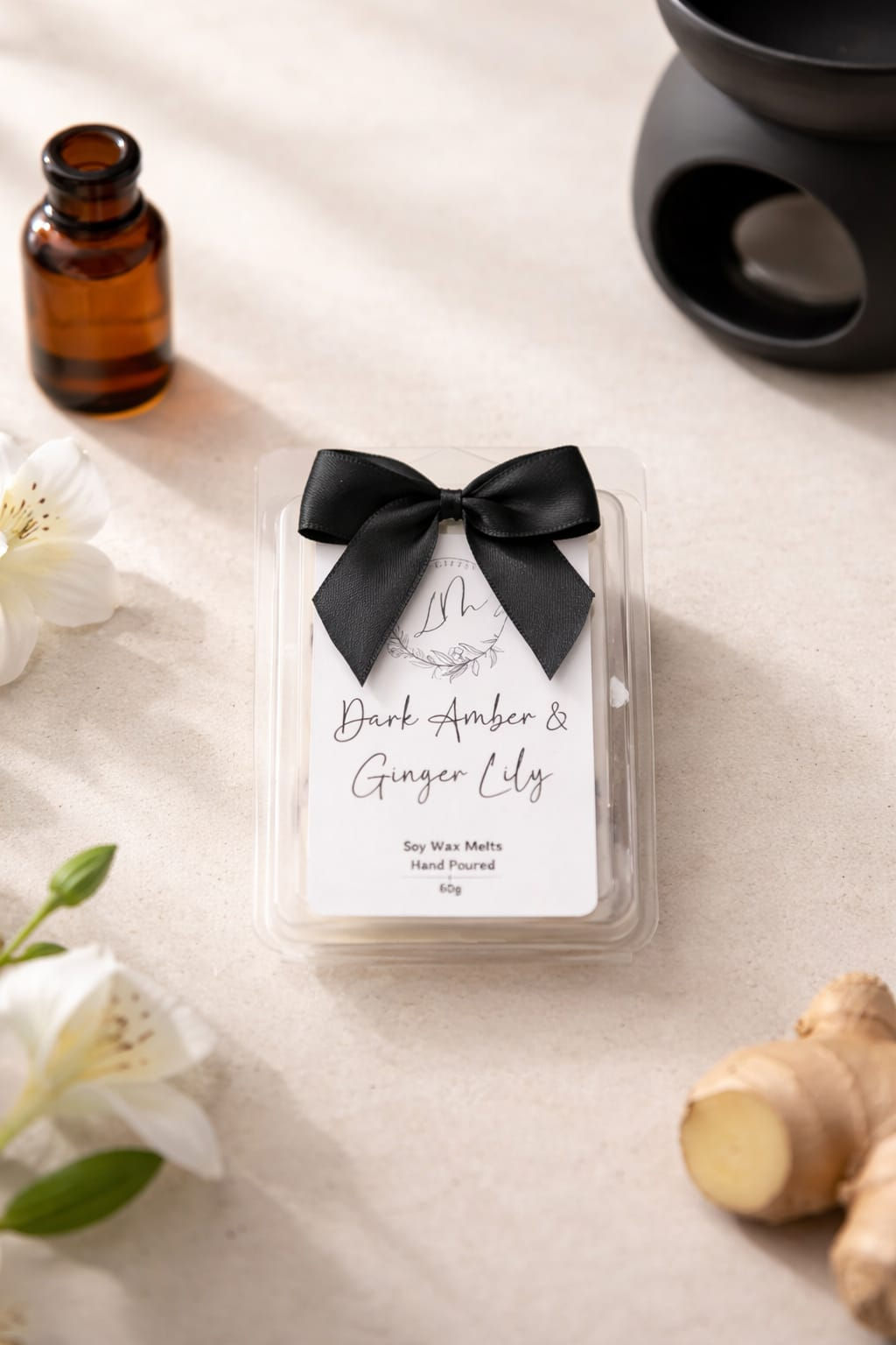 Wax Melt - Dark Amber & Ginger Lily