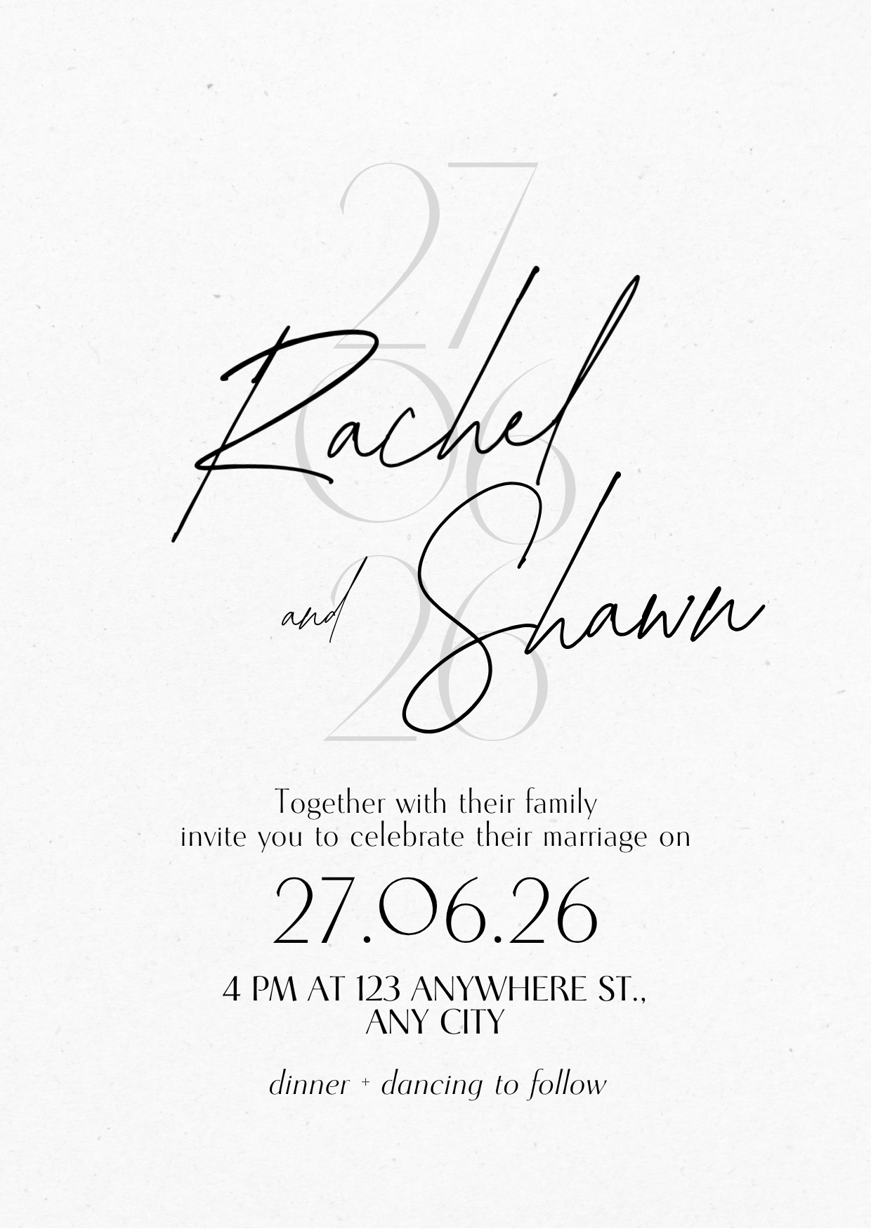 Wedding Invitation -Digital