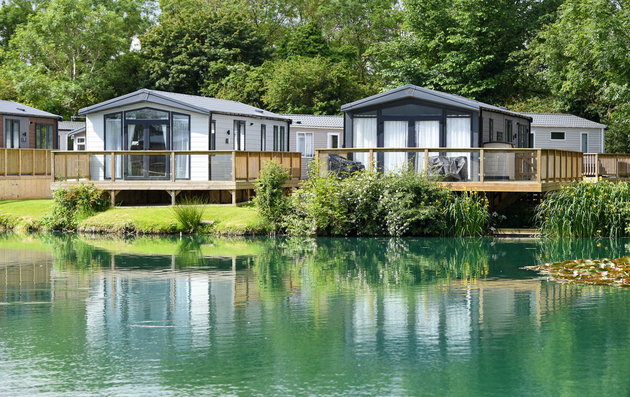 Luxury lodge at Prestige Country Parks