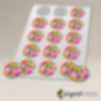 Thumbnail: Decor Paper Plus - Pre-Cut 2 inch Round 15 Per Sheet Cupcake Toppers