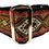 Thumbnail: Tribal | 2" Wide Dog Collar, Rust Gold Pattern, Large Breed, Satin Lined
