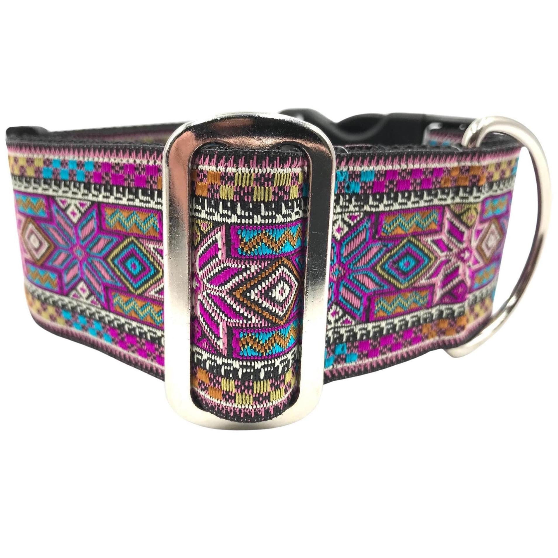Prism | 2' Wide Dog Collar | Heavy Duty, Satin Lined for Large Breeds