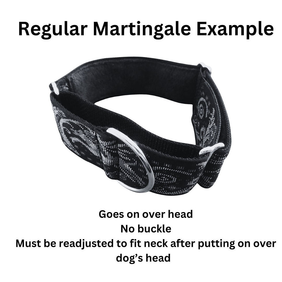 Thumbnail: Sapphire | 2" Wide Martingale Dog Collar, Satin Lined