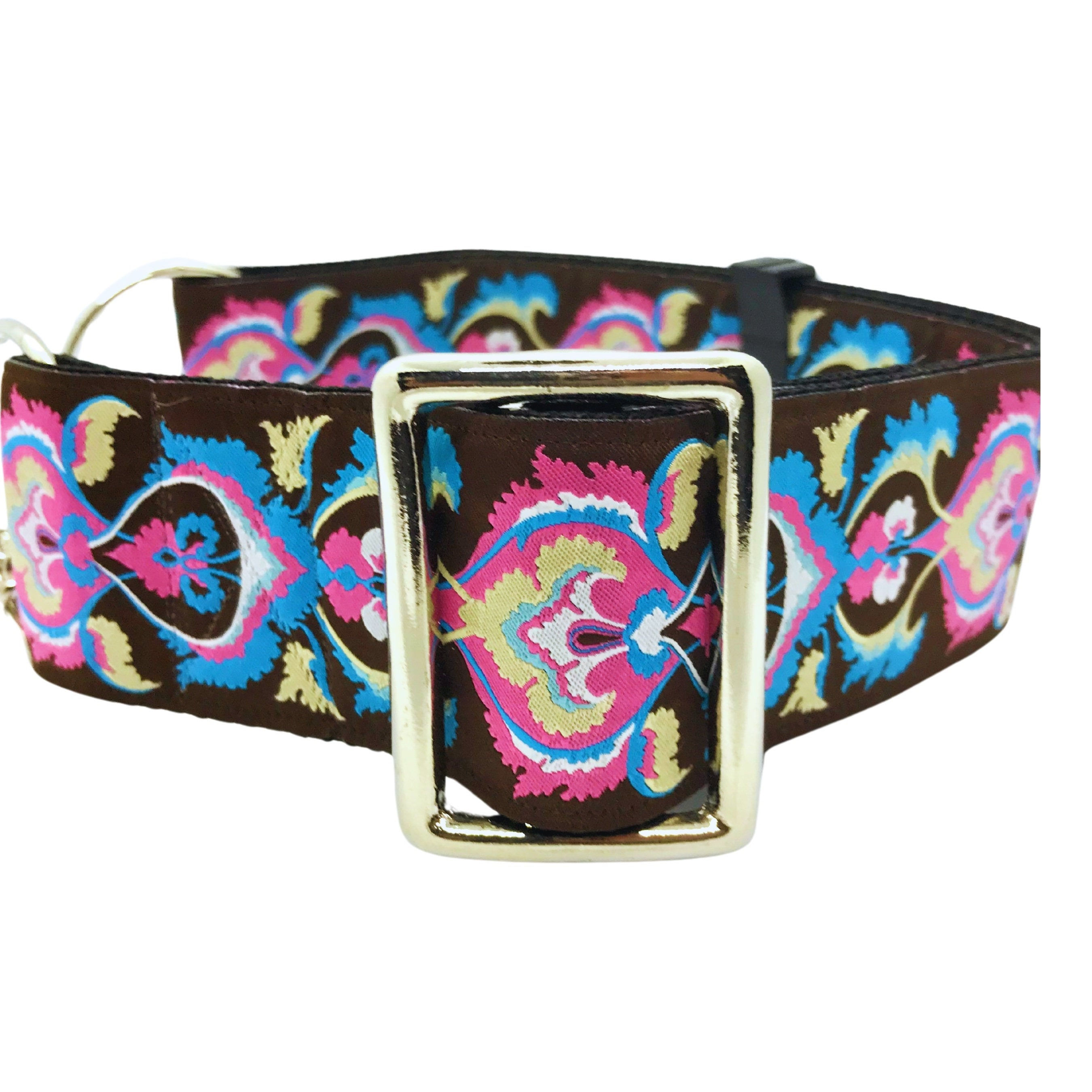 Pinky Promise | 2" Wide Regular or Metal Buckle Dog Collar, Large Breed