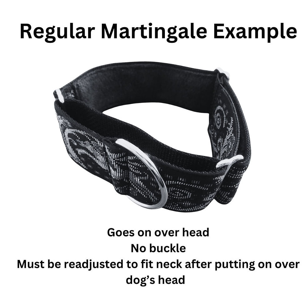 Thumbnail: Swirls (Blue) | 2" Wide Martingale Dog Collar | Satin Lined, Large Breed