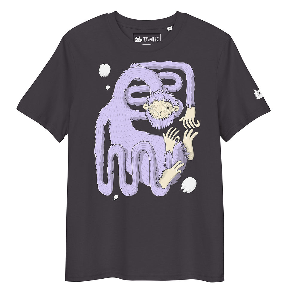 Thumbnail: Yeti Spaghetti - Unisex organic cotton t-shirt