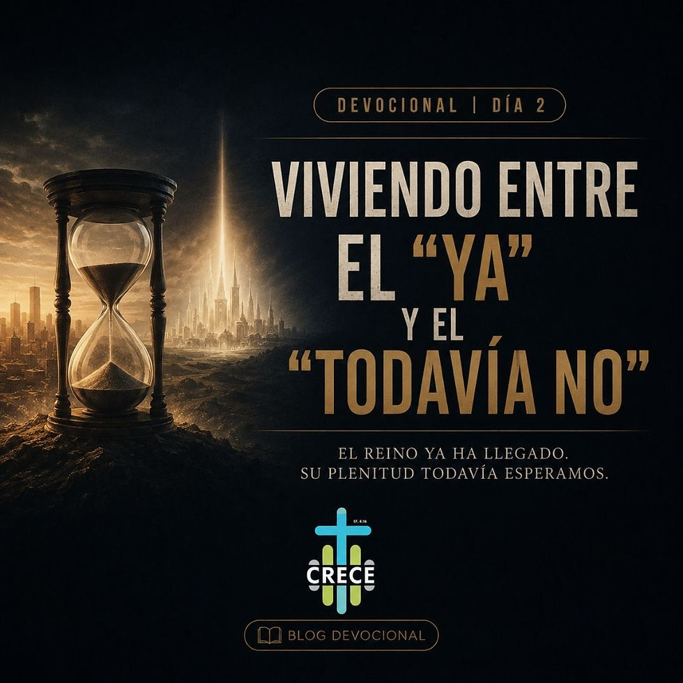 Viviendo entre el “ya” y el “todavía no”