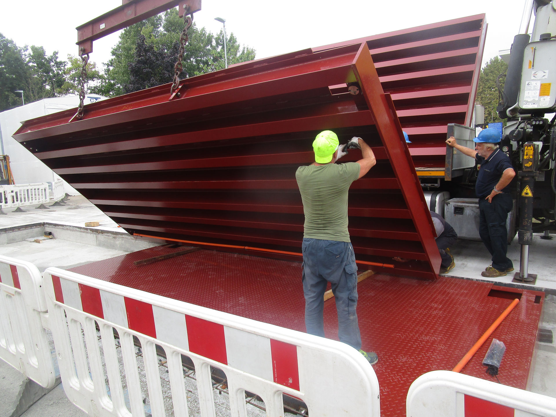 Montaggio pesa a ponte