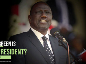 How Green is My President? William Ruto: a president who would turn Kenya "green"