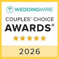 WeddingWire Couples’ Choice Award 2026 badge