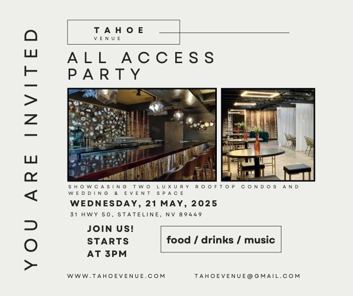 Tahoe Venue Open House  (not a WOW event)