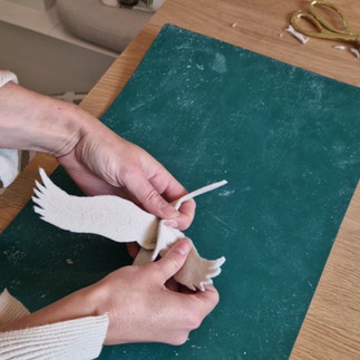 Vilt zwaantjes kerst decoratie vtwonen bijliz