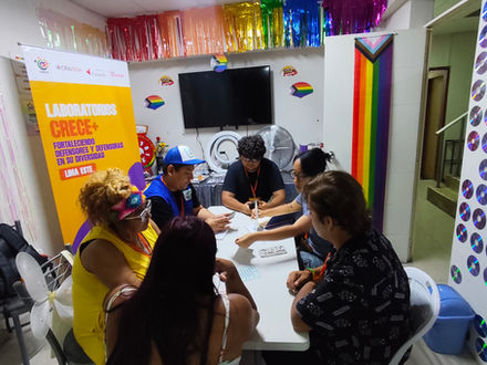 El inicio de los Laboratorios CRECE+ se dio con cinco talleres presenciales de cocreación realizados en las regiones de Callao, Tumbes, Lima Norte, Lima Este y Lima Centro.