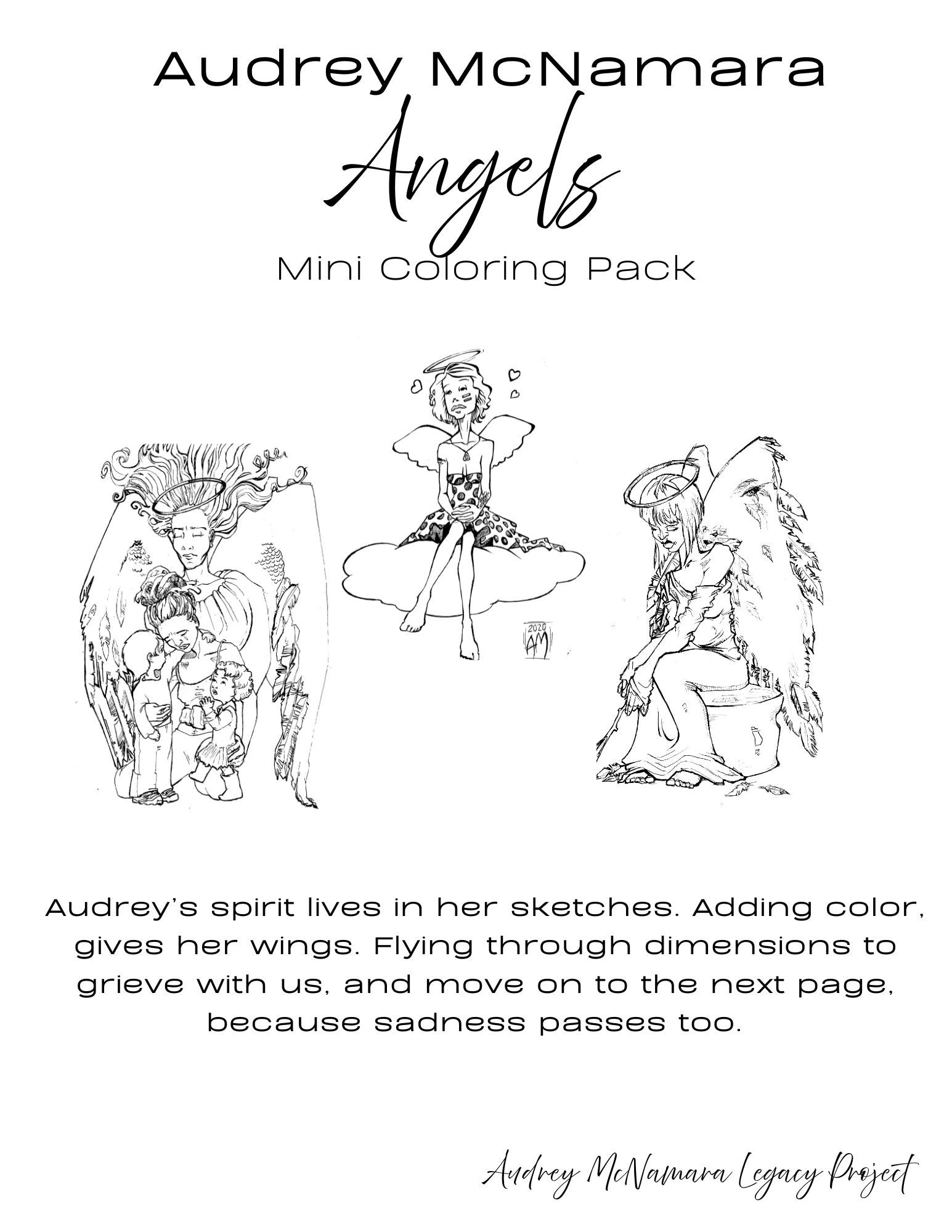 Mini Coloring Pack: Angels