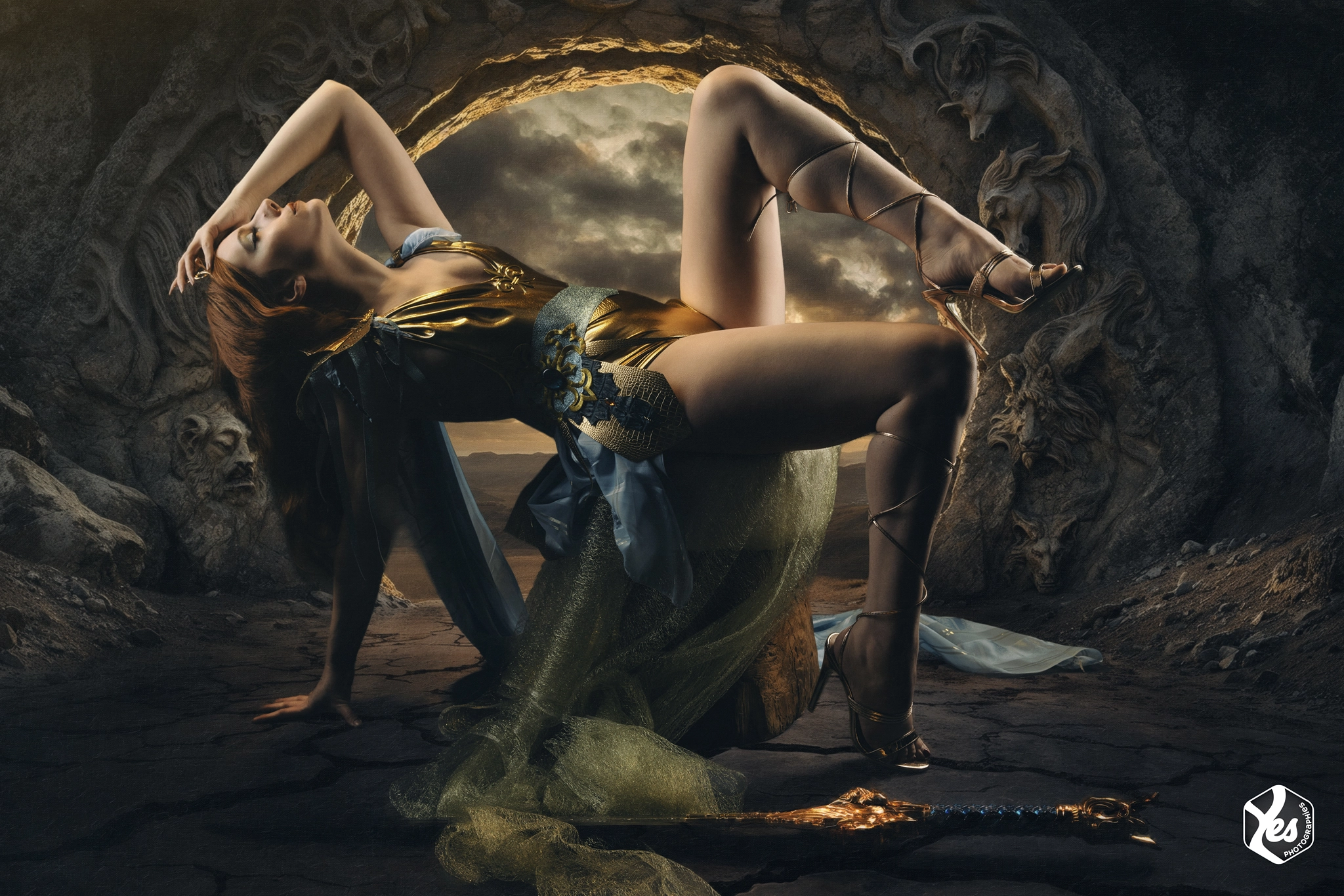 Une photo inspirée de la carte de la Justice du tarot par Yes Photographies