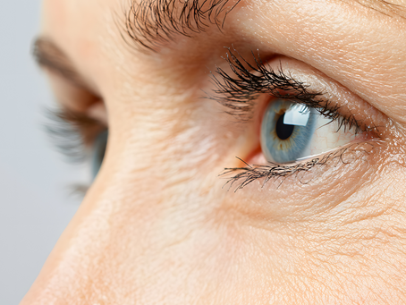 Yakın planda göz görüntüsü