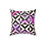 Thumbnail: Modern Geometric Faux Suede Pillow - Stylish Accent for Home Decor
