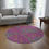 Thumbnail: Round Rug - Colorful Textured Floor Decor
