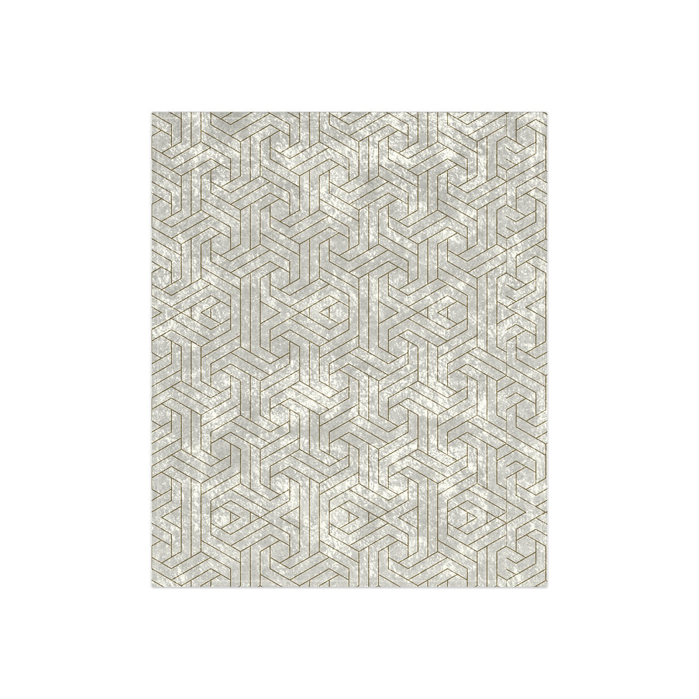  Cozy Crushed Velvet Blanket Gold & White - Elegant Geometric Design 