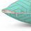 Thumbnail: Elegant Geometric Spun Polyester Square Pillow for Modern Decor- Robins Egg