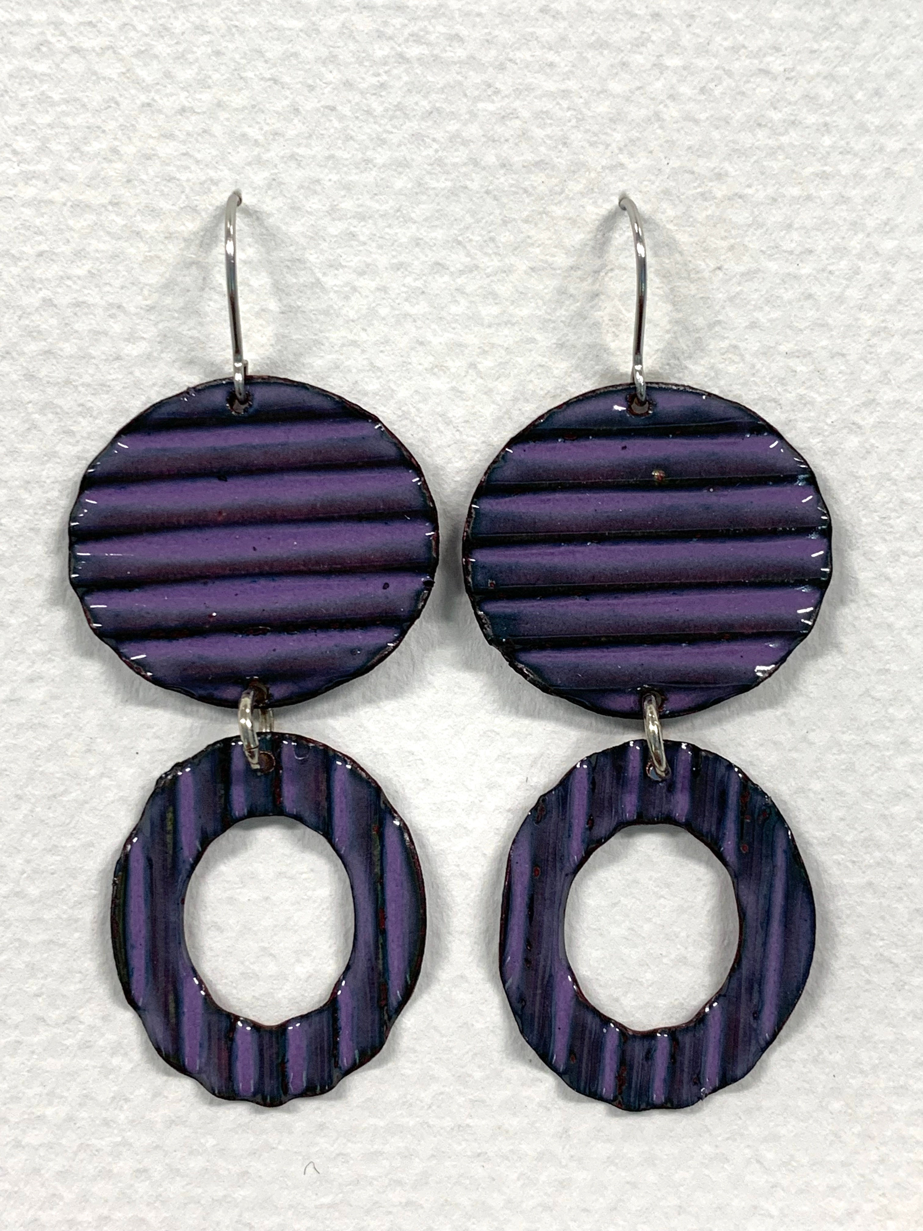 Corrugated Drop Earrings