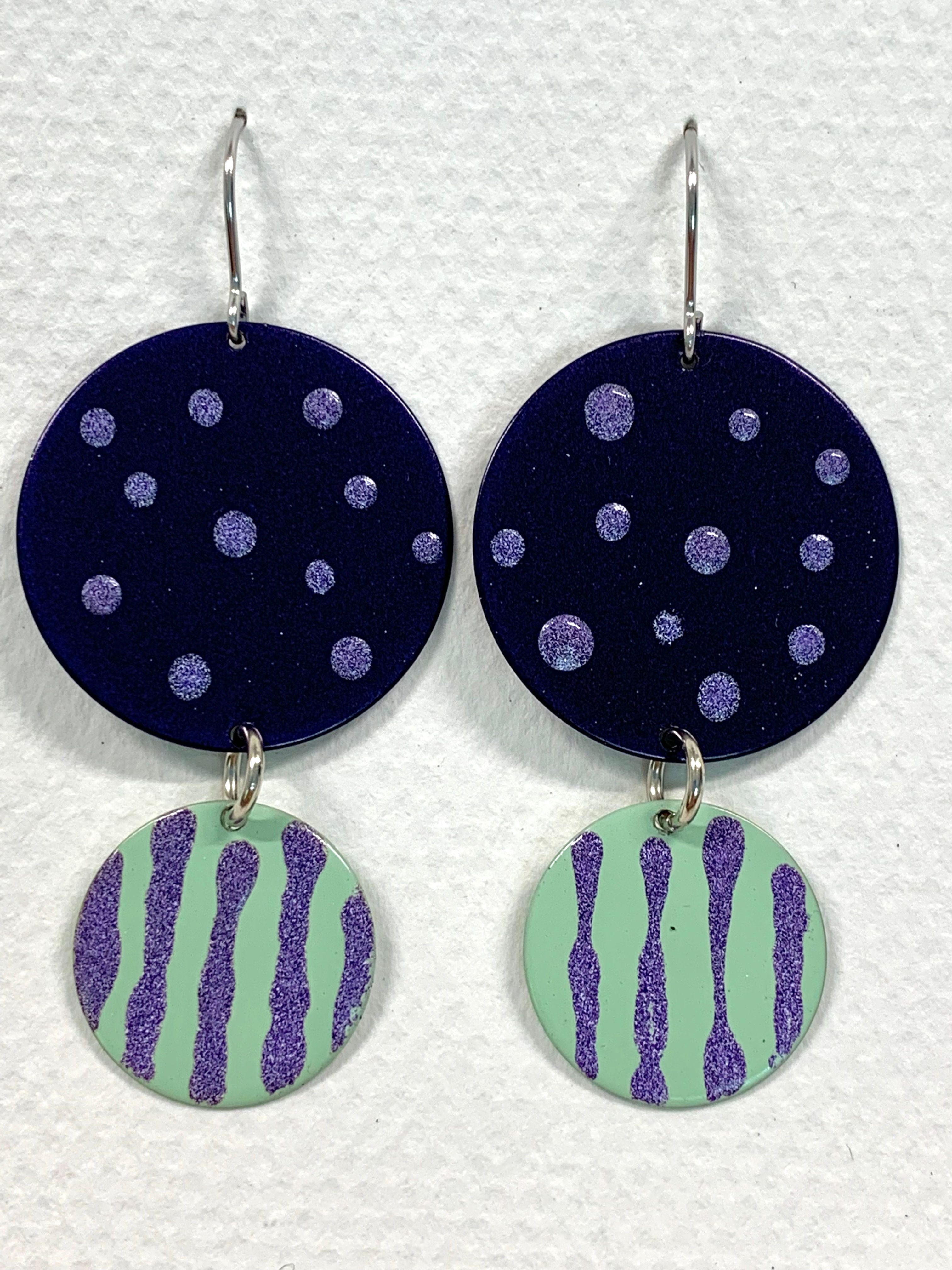 Disc Drop Earrings