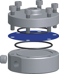Vista explodida válvula multiorifícios EQUILIBAR