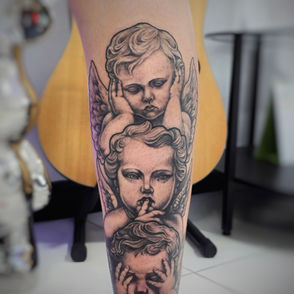 Realistic black and grey tattoo on arm by Tattoo Mood Studio Pattaya in Pattaya Thailand