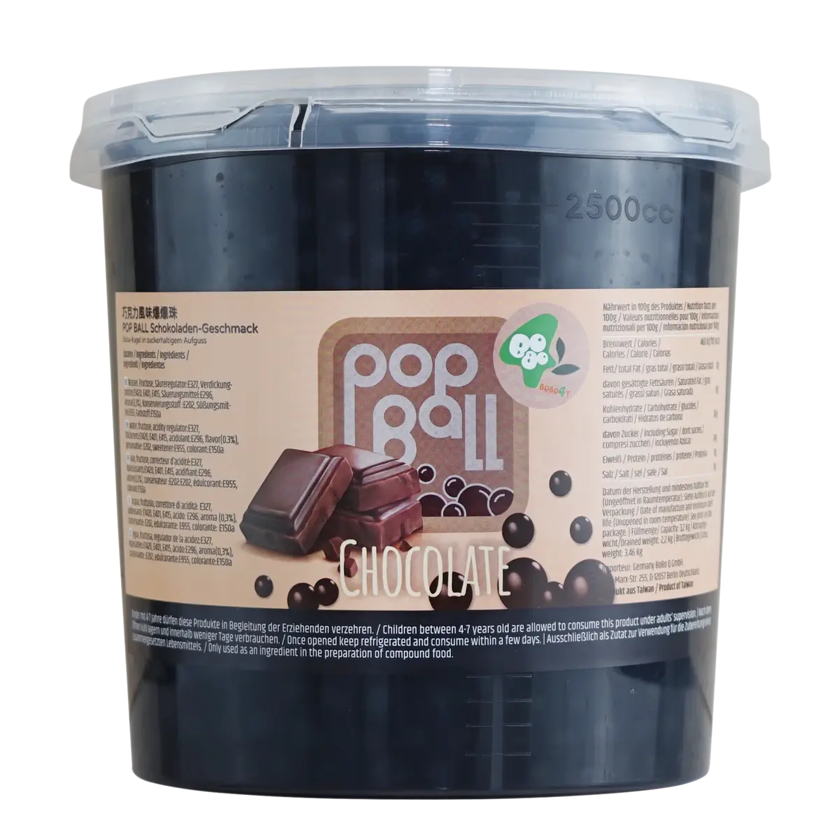 Schokolade Boba für Bubble Tea