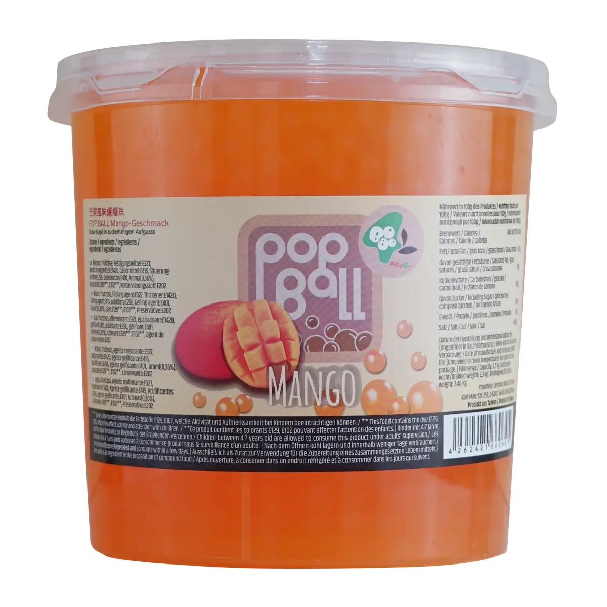 Mango Boba für Bubble Tea