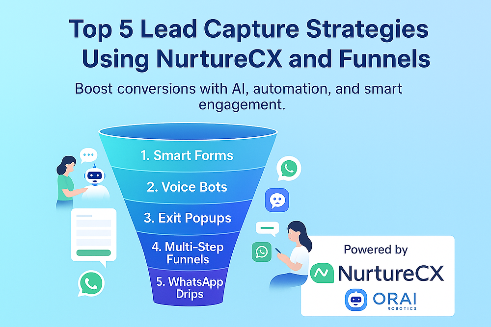 Top 5 Lead Capture Strategies Using NurtureCX Landing Pages and Funnels