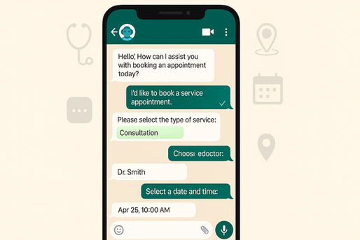 🩺 WhatsApp Chatbot for Service Appointment Booking in Clinics