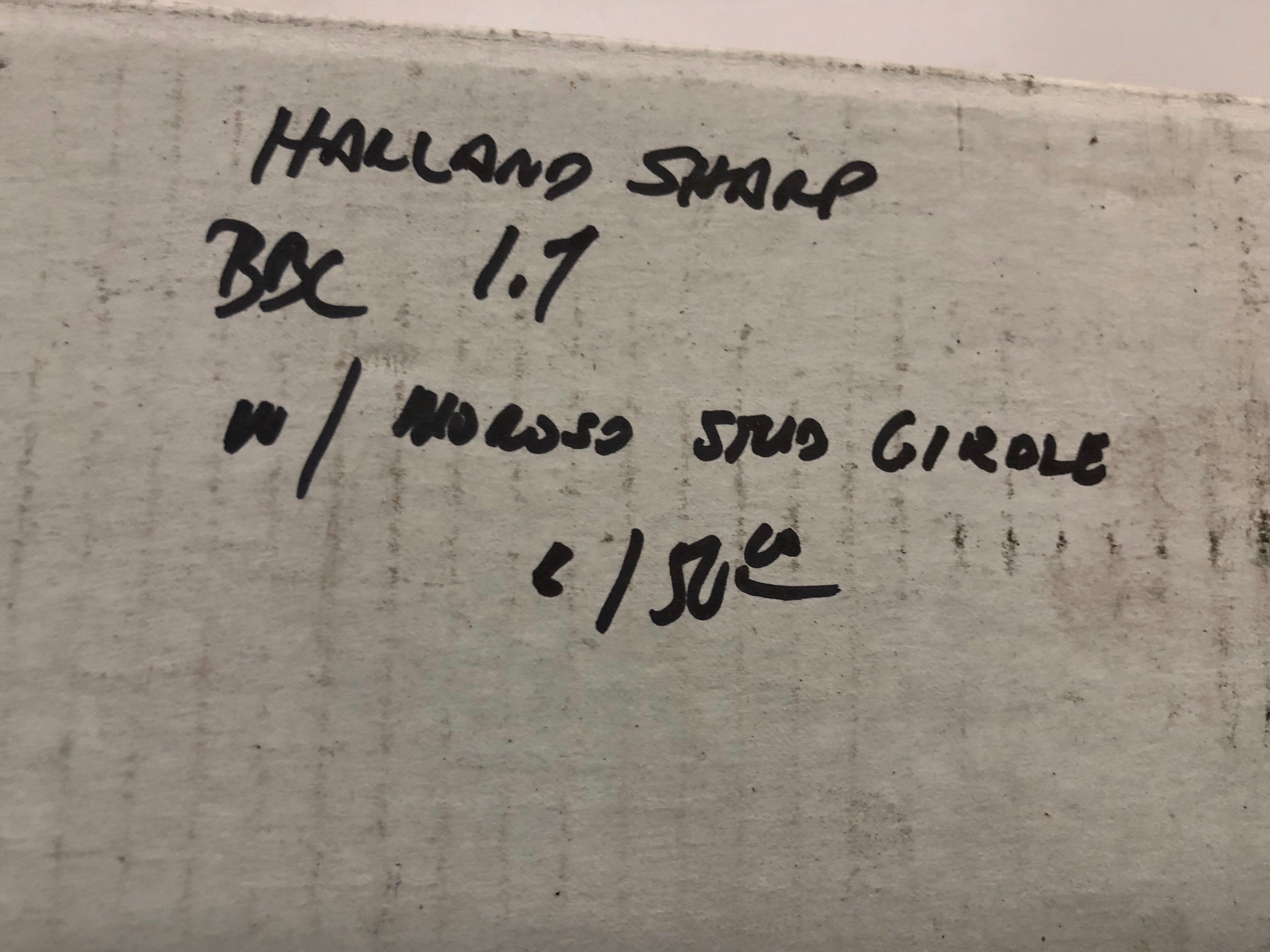Halland sharp BBC 1.7 with new stud Girtole