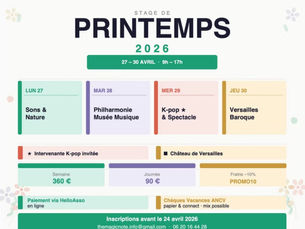 stage de printemps 2026