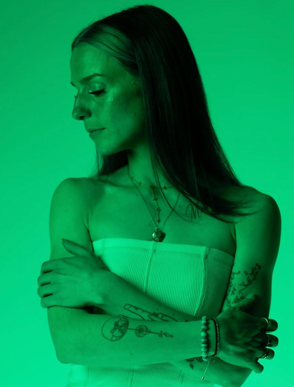 Ekstatic press shot taken from her social media