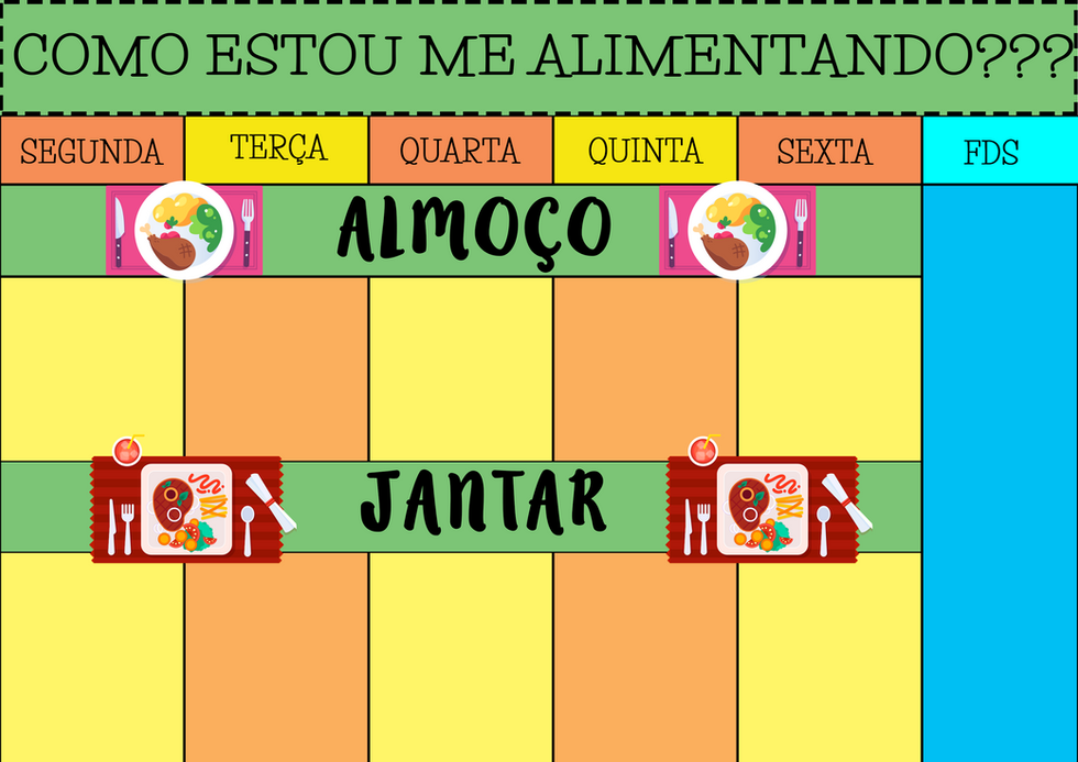 Quadrinho de incentivo para a hora das refeições!