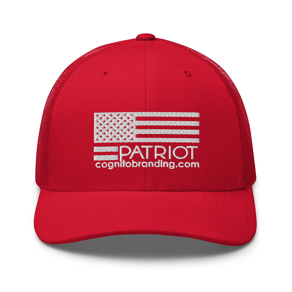 Thumbnail: Patriot Trucker (White Embroidery)