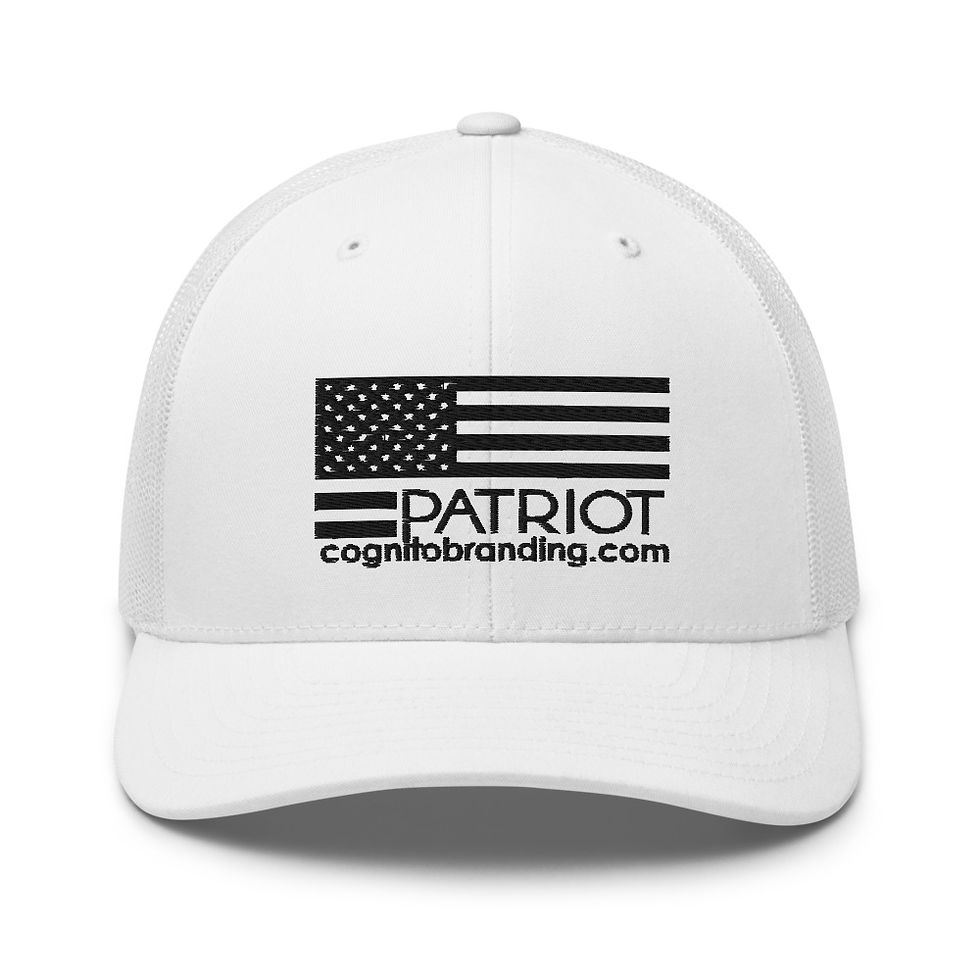Patriot Trucker (Black Embroidery)