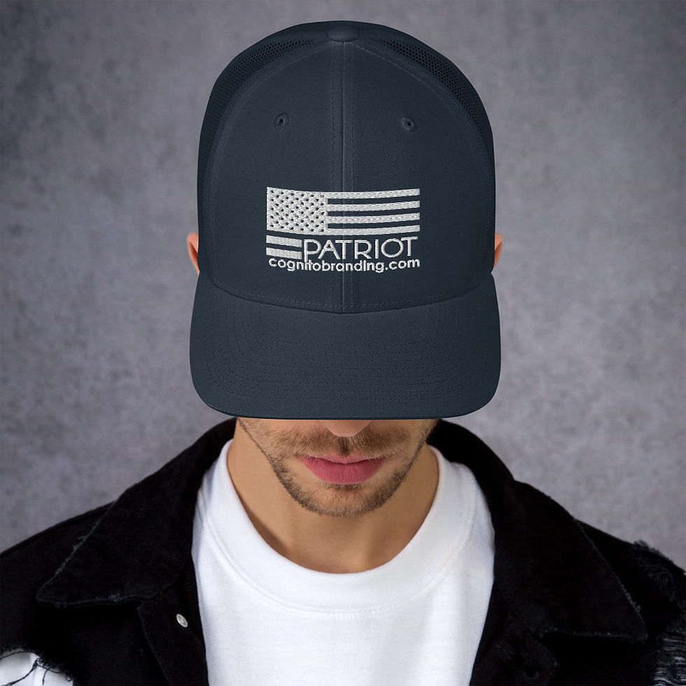 Thumbnail: Patriot Trucker (White Embroidery)
