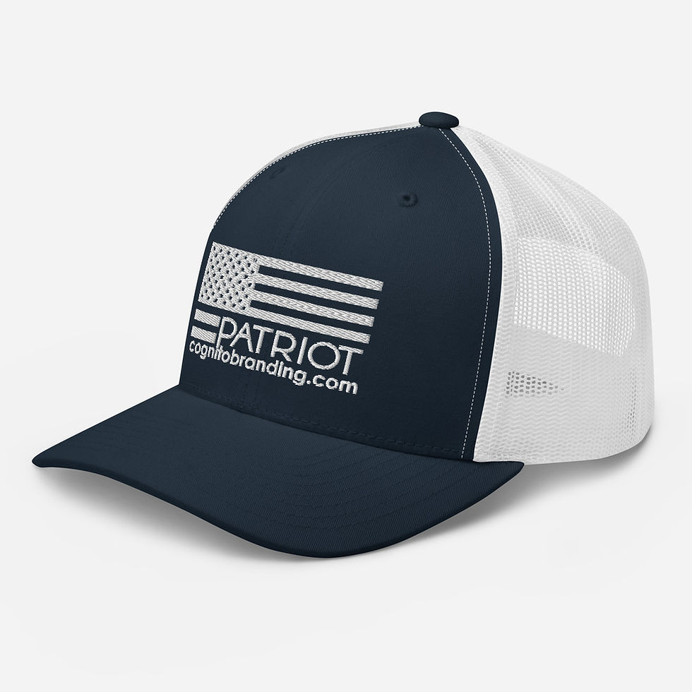 Thumbnail: Patriot Trucker (White Embroidery)